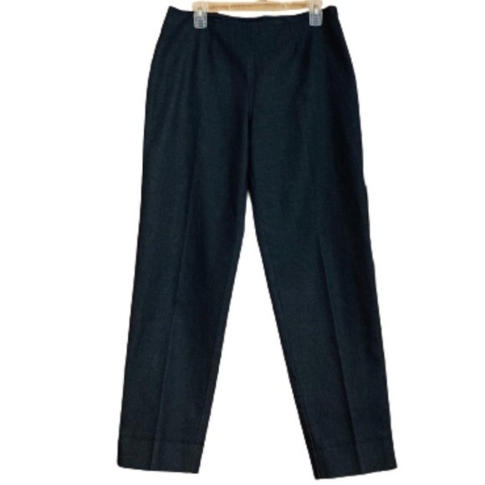 PIAZZA SEMPIONE WOMEN’s HIGH RISE DENIM EFFECT DARK WASH PANTS Size-30